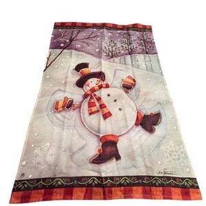 House flag Breeze Decor Snowman Garden Flag Christmas Festive Winter Patio Decor